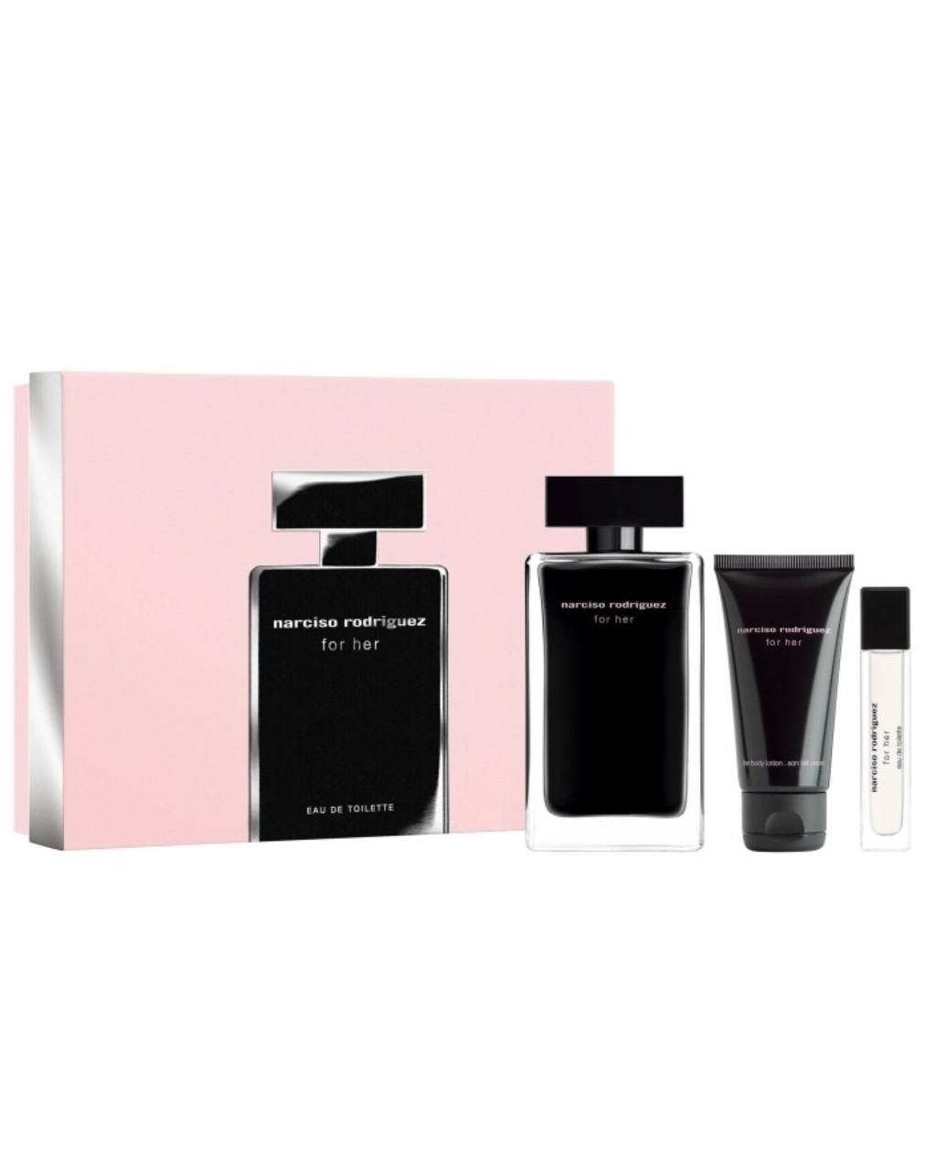 COFFRET FOR HER Eau De Toilette 100ml Edt , 10ml Edt, 50ml body foryou.ma | La Destination Ultime pour des Parfums Originaux à des Prix Imbattables au Maroc.