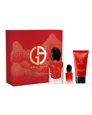 Eau de Parfum 50ml.Eau de Parfum 7ml.Lotion pour le corps 50 ml.Sì Passione Intense (2024) de Giorgio Armani COFFRET SI PASSIONE Eau De Parfum Intense 2024 – GIORGIO ARMANI foryou.ma | vente de parfum original au Maroc pour homme et femme – Vous cherchez un parfum original ? Achetez des Parfums authentiques aux meilleurs prix au Maroc – foryou la meilleurs parfumerie en ligne.