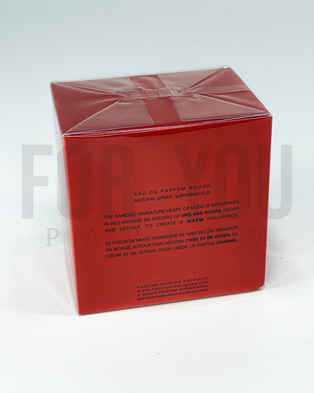 Packaging Narciso Rodriguez Rouge Rodriguez Perfume Rouge